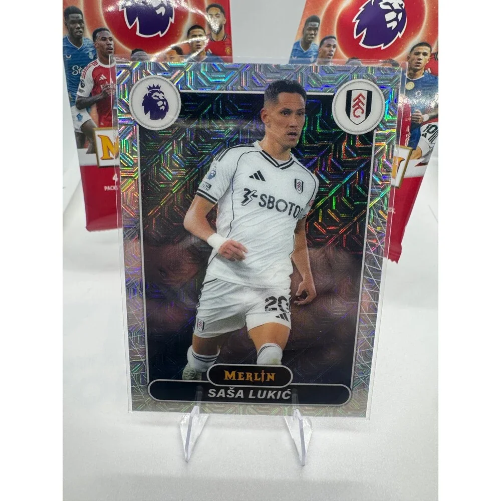 2026 Topps Merlin Premier League #100 Saša Lukić, Fulham mojo Refractor
